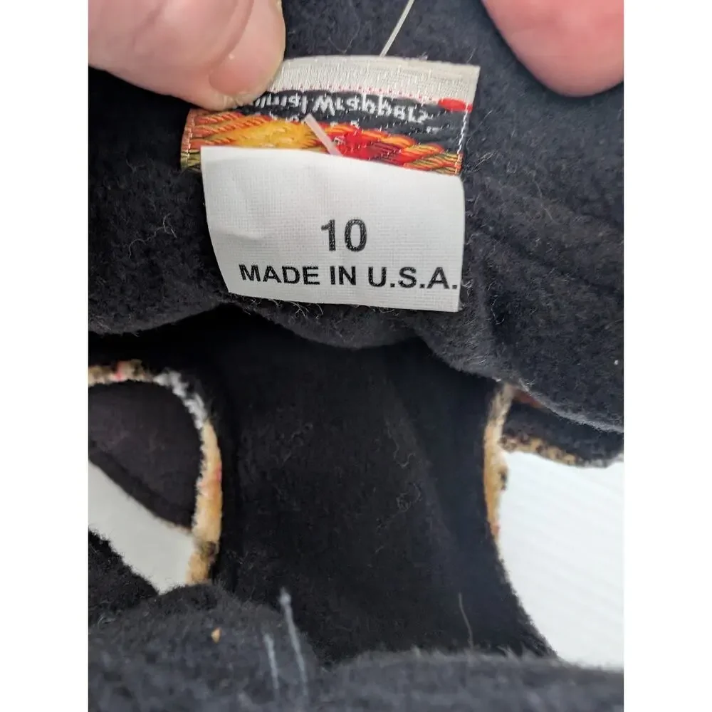 Animal Wrappers Plaid Dog Coat Size 10 Made In USA Warm Fleece Lined Classic Tan